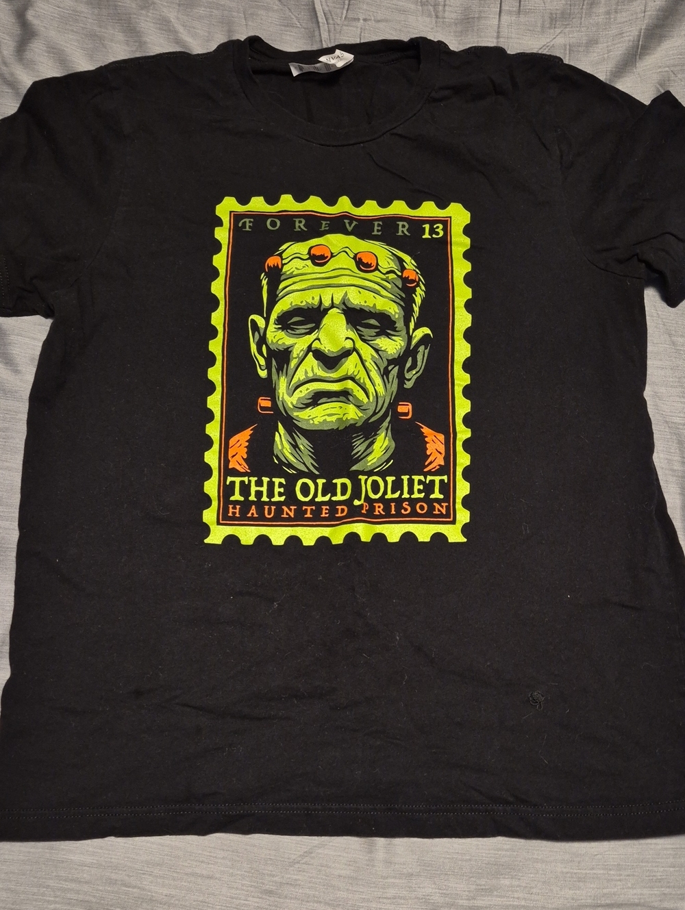 The Old Joliet Haunted Prison Black Graphic T-Shirt